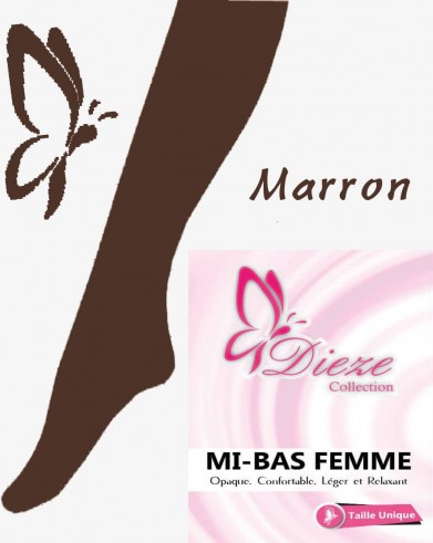 Mi-bas MARRON Dieze Collection