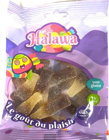 Cola Sucré bonbons Halal 100g Halawa