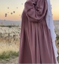 Abaya Russia Whool Peach - Dar al Iman