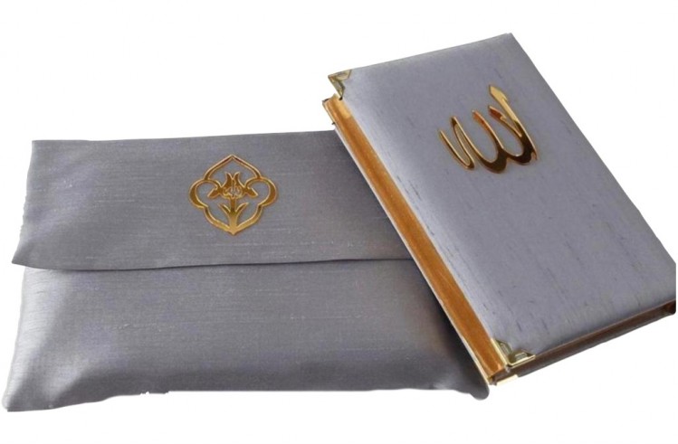 Coran avec Pochette Arabe Hafs Gris