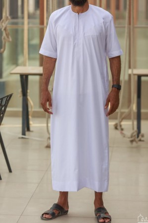 Qamis Emirati Blanc manches...